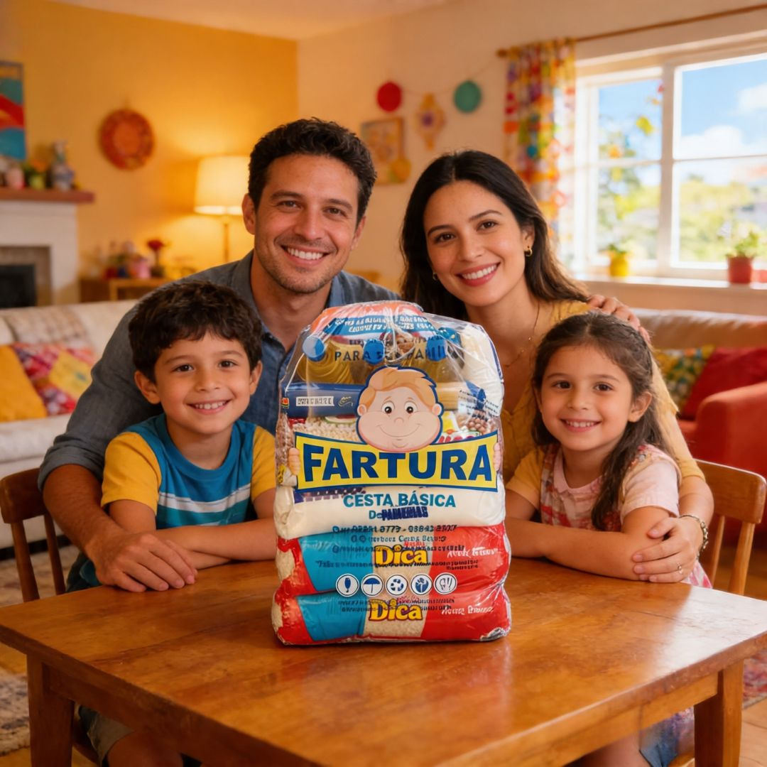 Família atendida pela Fartura